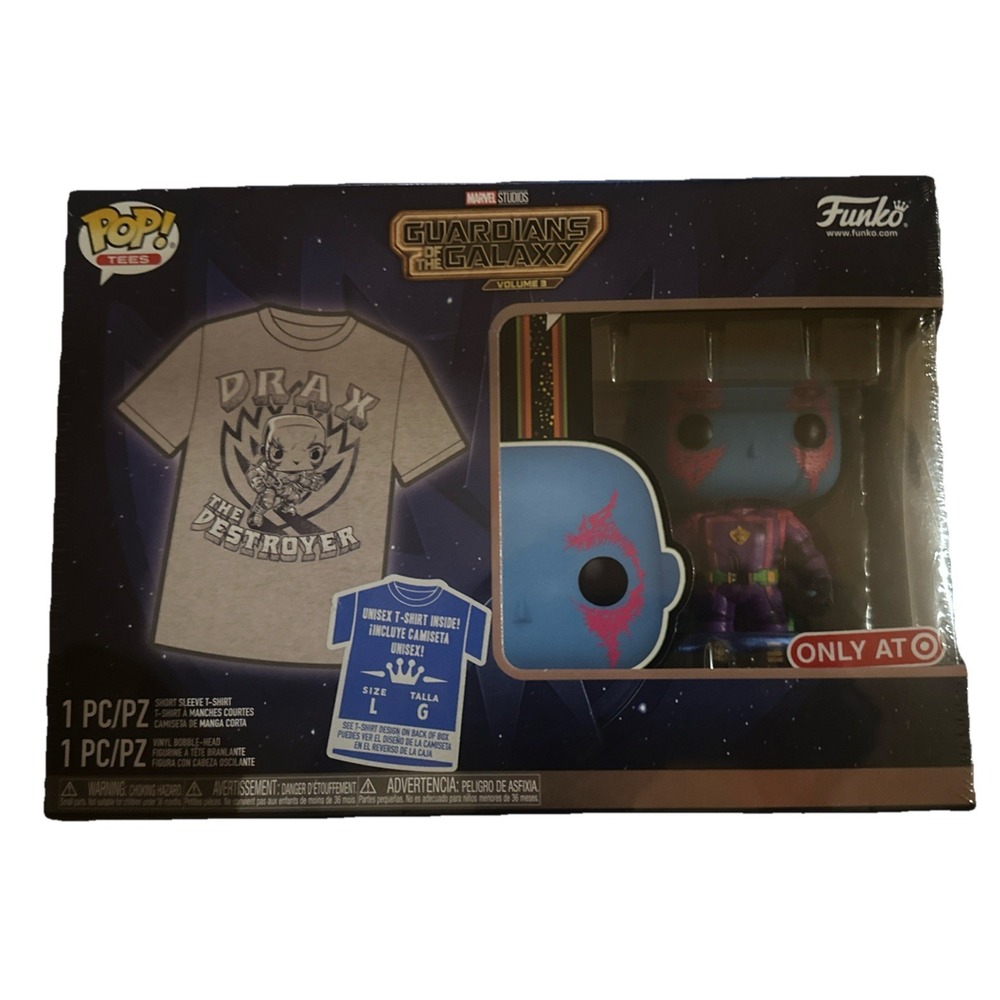 Funko POP! Tees Guardians of the Galaxy Vol 3: Drax #1243 Target Exclusive Large